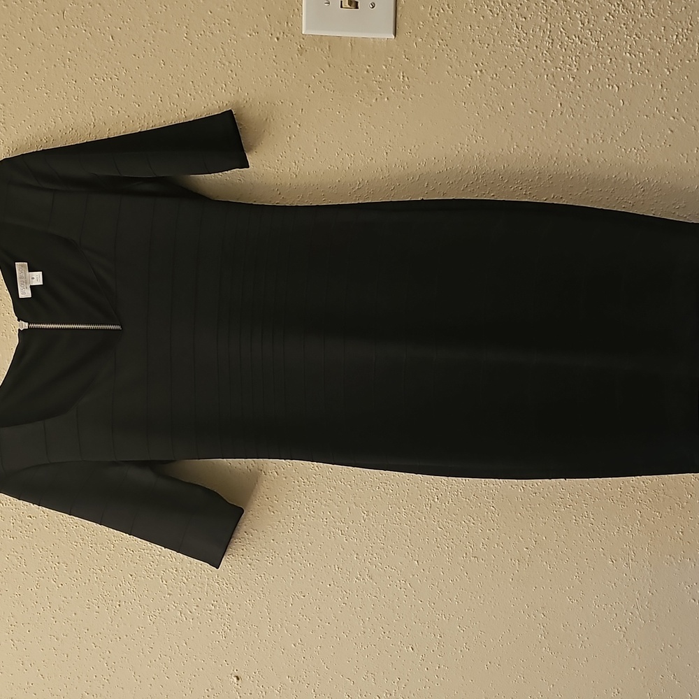 Bisou Bisou Classic Black Midi Dress